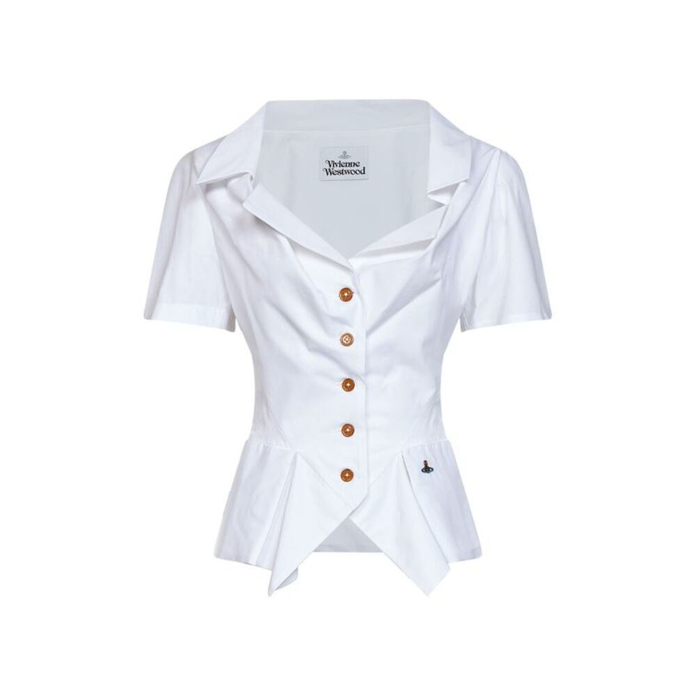 Vivienne Westwood Women White Poplin Ss Monday Short-Sleeved Shirt